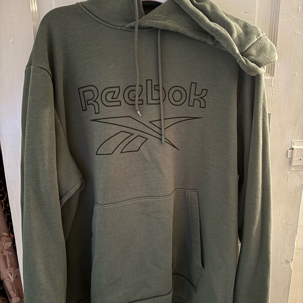 Reebok Men’s Hoodie Sweatshirt - Olive